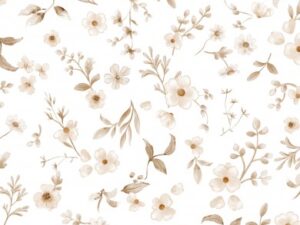 Gėlėtas audinys „Pastelė“ su OEKO-TEX sertifikatu, spausdintas ant pasirinkto medvilninio audinio