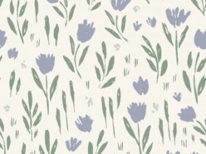 Gėlėtas audinys „Gėlėtas rytas“ – švelnus ir lengvas raštas, atitinkantis OEKO-TEX standartus